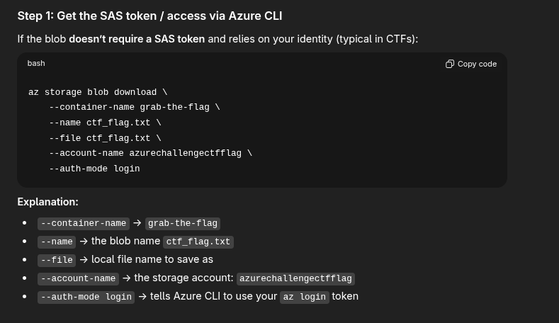 ChatGPT showing me how to aws s3 cp